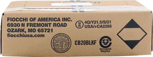Fiocchi 20 Gauge Ammo 2.75" 3/4 oz #7.5 Shot 250 Rounds