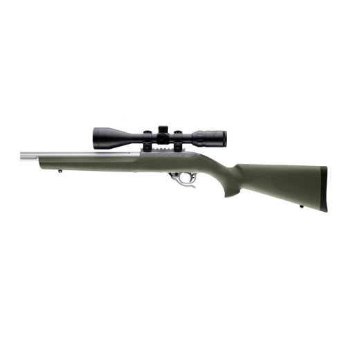Hogue Stock Ruger 10/22 Rubber Overmolded Olive Drab Green