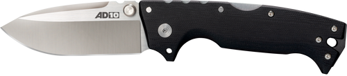 Cold Steel AD-10 Pocket Knife 4" Drop Point S35VN Stainless Steel Blade Black G10 Handle
