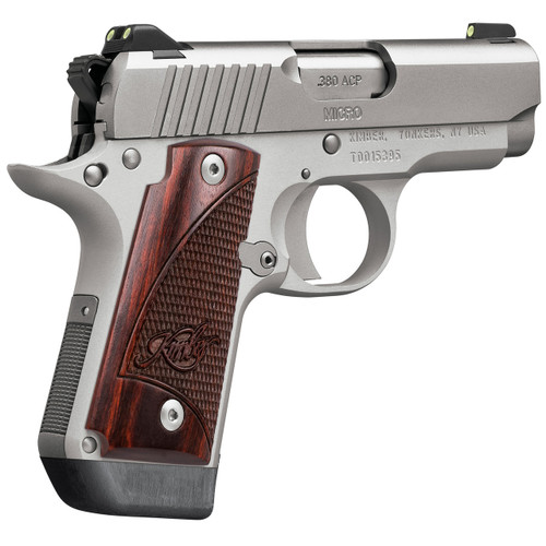 Kimber Micro 380 380 ACP Pistol 2.75" Barrel 7+1 Round Rosewood Grips Stainless Steel Slide