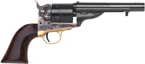 Cimarron 1872 Open Top Navy 45 Colt Revolver 5.5" Blued Barrel 6 Round Walnut Grip