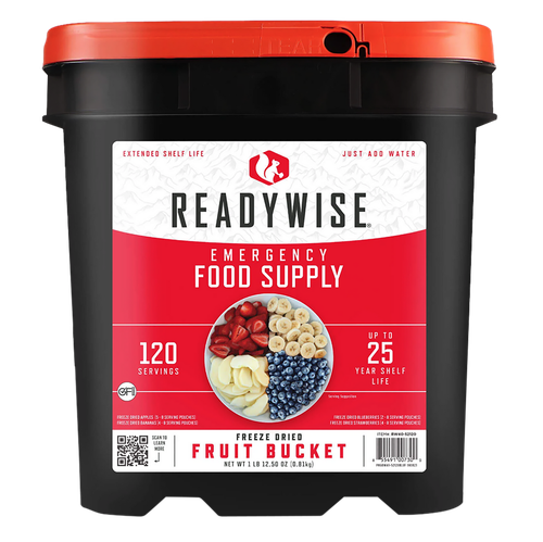 ReadyWise Freeze Dried Fruit Bucket 120 Servings