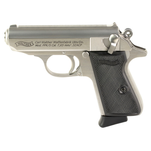 Walther PPK/S .32 ACP Pistol 3.3" Barrel 7+1 Round Stainless