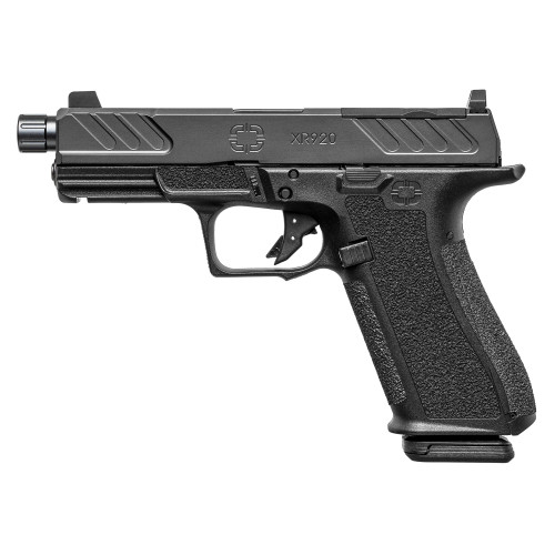 Shadow Systems XR920 9mm Luger Pistol 4.5" Threaded Barrel 17+1 Round Black (Optics Ready, Spiral-Fluted Barrel)