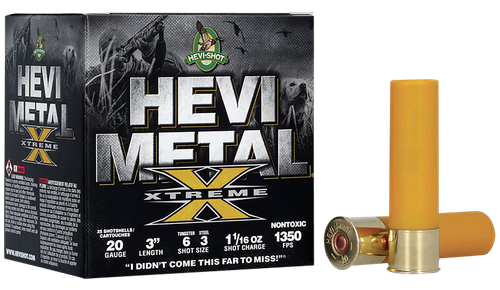 Environ Metal Inc Hevi-Metal Xtreme Shotshell 20 Gauge 3" 1-1/16 oz #3 Steel & #6 Tungsten 25 Count