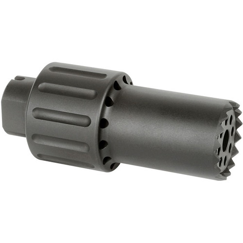 Midwest Industries Alpha Blast Diverter 1/2x28-9mm Black Nitride