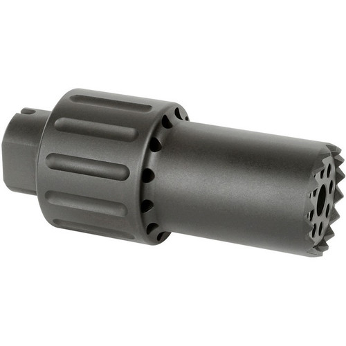 Midwest Industries Alpha Blast Diverter 1/2x28-9mm Black Nitride