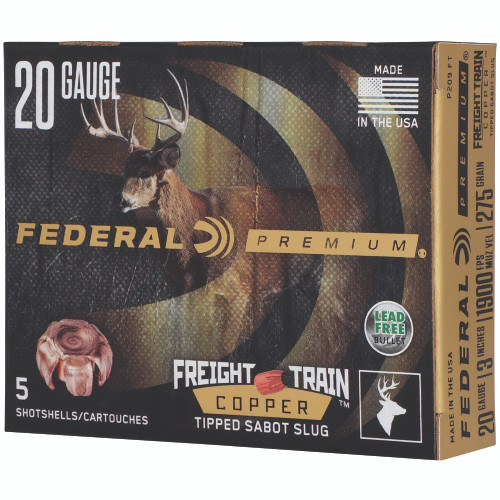 Federal Freight Train 20 Gauge Ammo 3" 275 Grain Slug 5/50