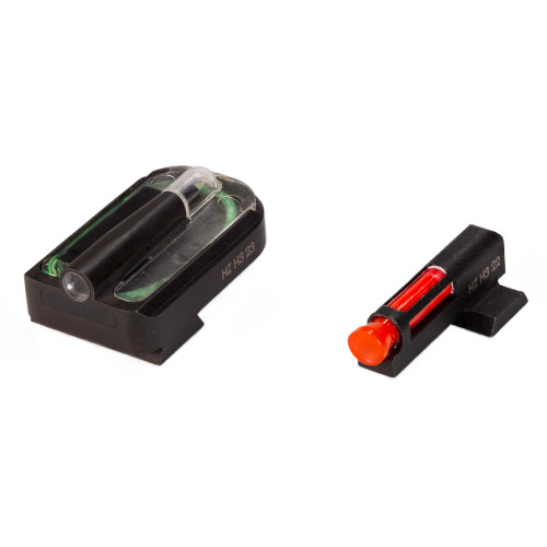 Hi-Viz FastDot H3 Sight Ruger Max 9 Tritium Fiber Optic Red Front Green Rear