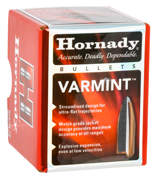 Hornady Traditional Varmint 22 Caliber (.224 Diameter) Bullets 55 Grain Spitzer Box of 100