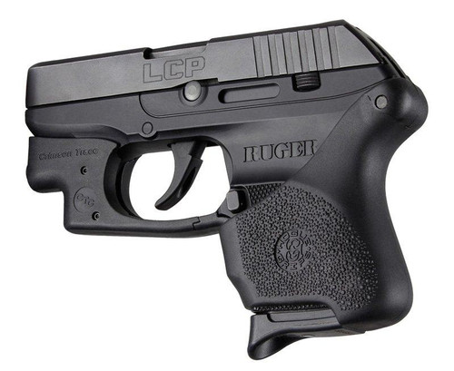 Hogue Handall Slip On Grip Sleeve for Ruger LCP with Crimson Trace Button Rubber Black