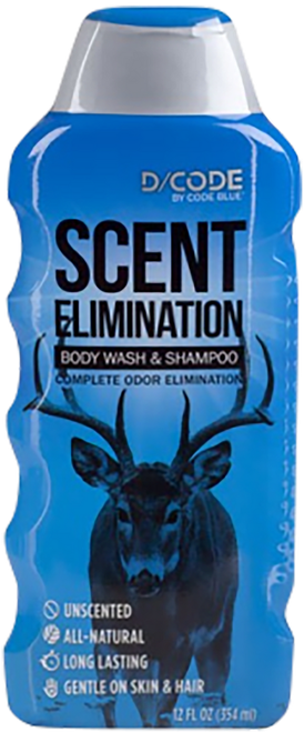 Code Blue D/Code Scent Elimination Shampoo and Body Wash Liquid 12 oz