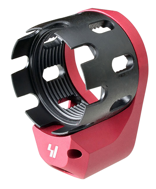 Strike Industries Tribus Extended Receiver End Plate with Enhanced Castle Nut Red