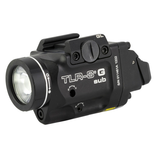 Streamlight TLR-8G Sub Weapon Light with Green Laser Black (500 Lumens, Fits Glock 43X/48 MOS) Streamlight TLR-8G Sub Weapon Light with Green Laser Black (500 Lumens, Fits Glock 43X/48 MOS)