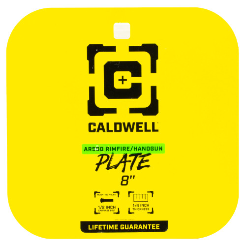 Caldwell AR500 8" Gong Steel Target 1/4" Yellow