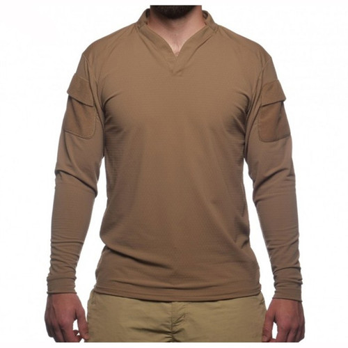 BOSS RUGBY SHIRT LONG SLEEVE COYOTE BROWN LG BOSS RUGBY SHIRT LONG SLEEVE COYOTE BROWN LG
