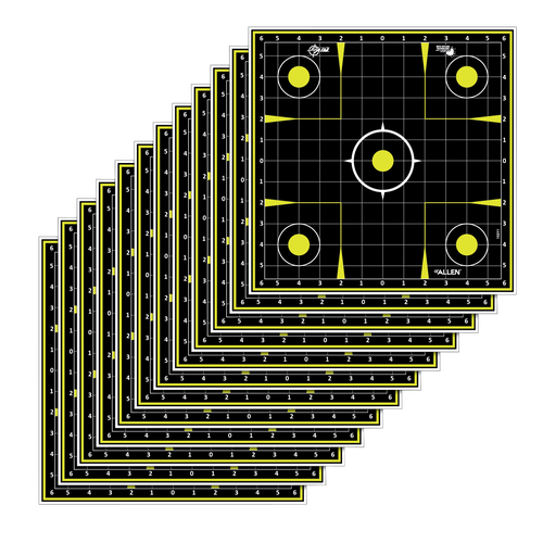 Ez-Aim 15211 Splash Reactive Sight-In Grid Paper Targets 12 Pack