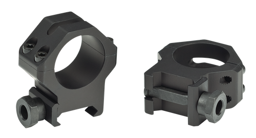 Weaver 4-Hole Skeleton 1" Scope Rings Matte Black High