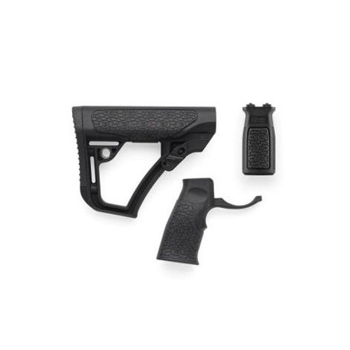 Daniel Defense Buttstock Pistol Grip Vertical Grip Combo Black