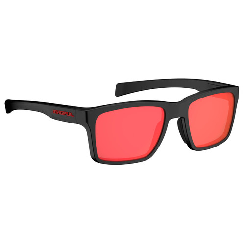 Magpul Rider Sunglasses Black Frame Gray/Red Lens