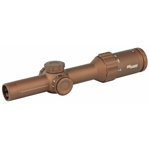 Sig Sauer TANGO6T Rifle Scope 1-6x24mm 30mm FFP Horseshoe Dot Illuminated Reticle FDE