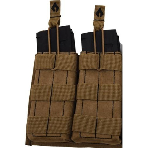 Advance Warrior Solutions Open Top Double Magazine Pouch Tan