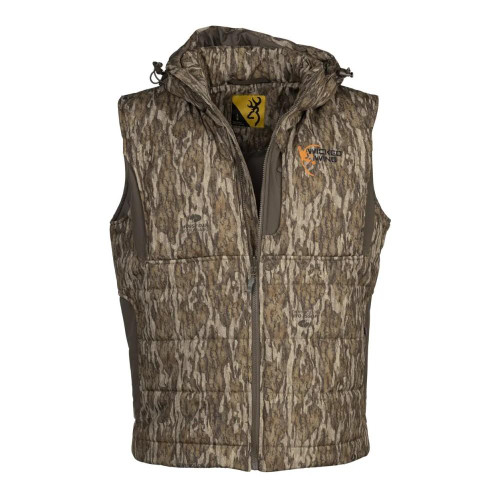 Browning Men's Wicked Wing Insulated Vest Mossy Oak Bottomland XL