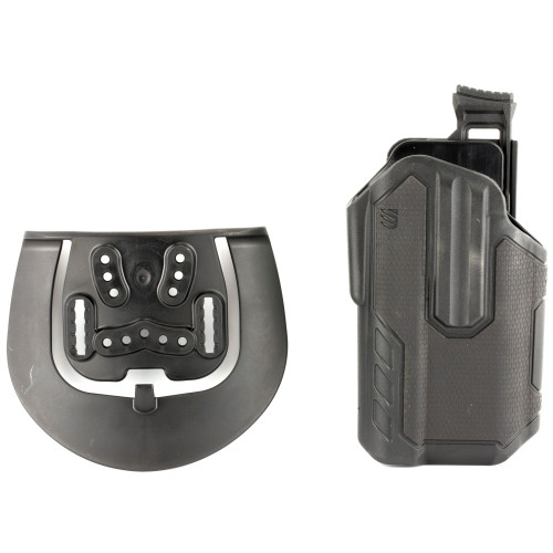 Blackhawk Omnivore OWB Holster Right Hand Universal with Surefire X300 Weapon Light Polymer Black