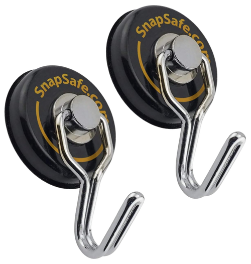 SnapSafe Magnetic Round Hooks 2PK