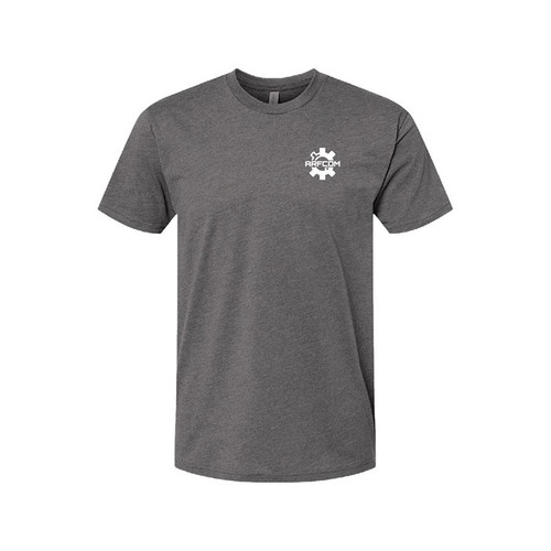 BADGED BOLTHEAD LOGO UNISEX T-SHIRT GRAY LG