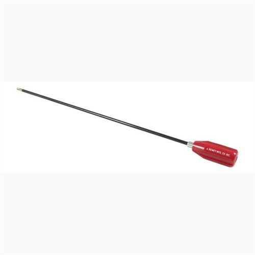 Dewey 1-Piece Gun Cleaning Rod .27 to .34 Caliber 44 Inch Nylon-Coated 12/28 Male Threads (Includes Brass Jag)