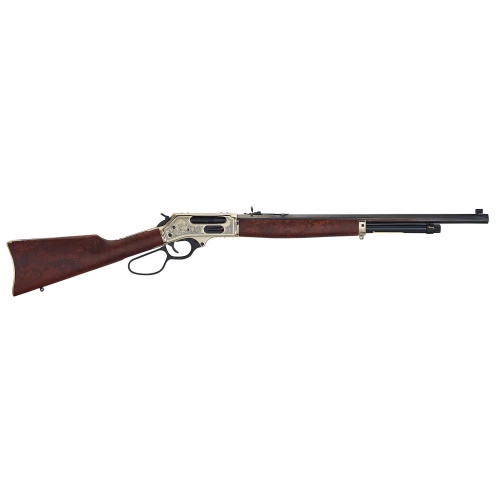 Henry Big Boy Wildlife Edition Lever Action Rifle 45-70 Govt 22" Octagon Blued Steel Barrel Polished Hardened Brass Receiver Walnut Stock