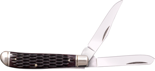 Cold Steel Mini Trapper Pocket Knife 2.7" Clip/Spey Blade Bone Handle
