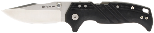 Cold Steel Engage Pocket Knife 3.5" Clip Point S35VN Satin Blade G10 Handle Black