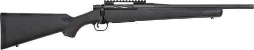 Mossberg Patriot Carbine Bolt Action Rifle 22-250 Remington 18" Matte Blued Threaded Barrel Matte Blued Receiver Black Synthetic Stock