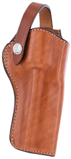 Bianchi 10045 Lawman Western OWB Holster Right Hand Colt New Frontier, Peacemaker Leather Tan