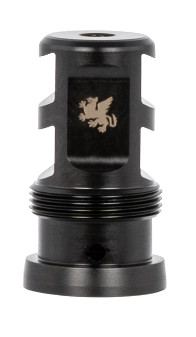 Griffin Armament Paladin 2-Port Taper Mount Muzzle Brake 22 Caliber 1/2"-28 Thread 1.88" 17-4 Stainless Steel Black