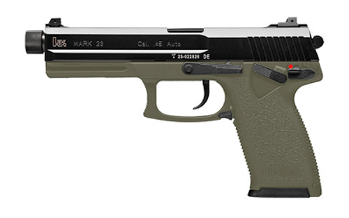 Heckler & Koch Mark 23 45 ACP Pistol 5.87" Threaded Barrel 12+1 Rounds Green Frame