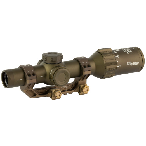 Sig Sauer Tango6T Rifle Scope 1-6x24mm 30mm FFP DWLR-556 Illuminated FDE