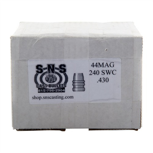 44 CAL (.430'') 240GR SWC LEAD BULLETS 500/BOX