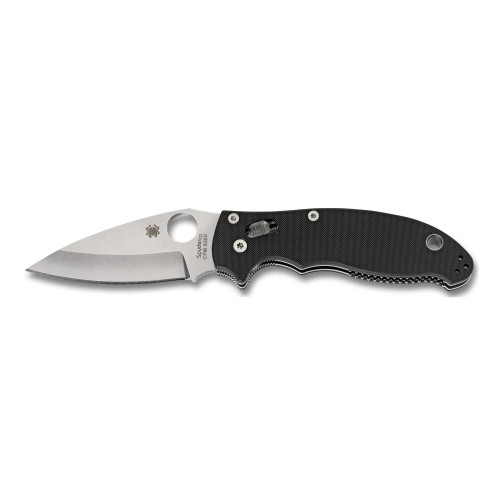 Spyderco Manix 2 Pocket Knife PlainEdge G-10 Handle Black