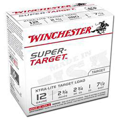 Winchester Super-Target 12 Gauge Ammo 2-3/4" #7.5 Shot 1 oz Box of 25