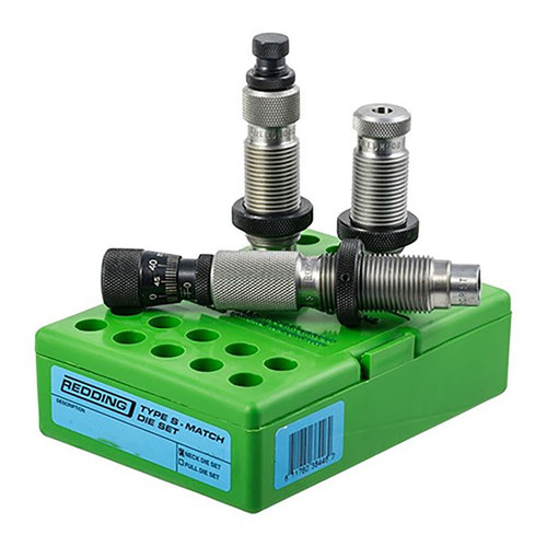 Redding Type S Match 6mm Creedmoor Bushing Neck Sizing, Body, Bullet Seating 3 Die Set Redding Type S Match 6mm Creedmoor Bushing Neck Sizing, Body, Bullet Seating 3 Die Set