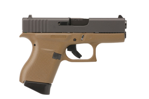 Glock G43 Semi-Automatic Pistol 9mm 6+1 3.39" FDE