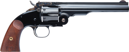 Cimarron No. 3 Schofield Revolver 7" Blued Barrel 38 Special Walnut Grip