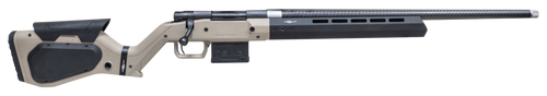 Howa 1500 Hera H7 Bolt Action Rifle 308 Winchester 24" Carbon Fiber Threaded Barrel Black Receiver Tan and Black Stock