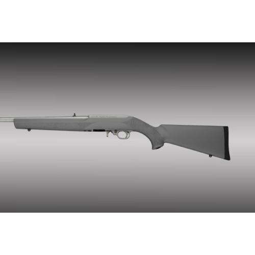 Hogue Rubber Overmolded Stock Ruger 10-22 Standard Barrel Channel Slate Grey