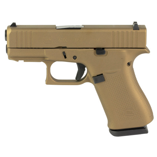 Glock 43X 9mm Pistol 3.41" Barrel 10 Rounds (Silver nPVD Finish)