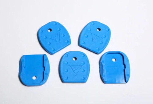 TangoDown Vickers Tactical Magazine Floor Plates Glock 9mm/.40/.357 SIG/.45 GAP 5-Pack Blue