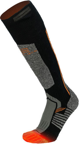 Mobile Warming Men's Pro Merino Heated Socks Gray XLRG